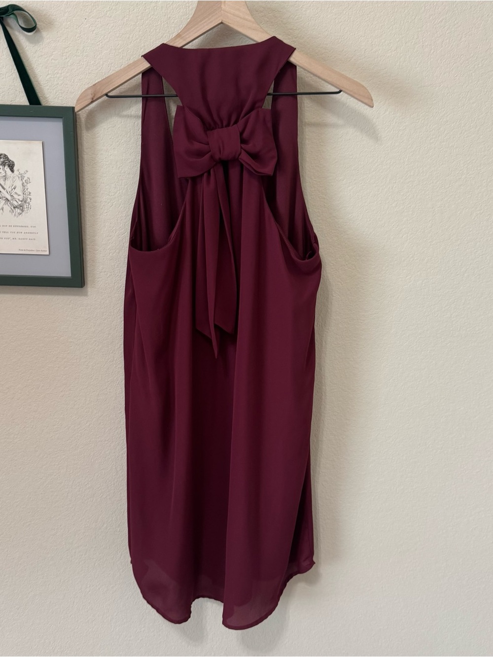 COLLEGIATE OUTFITTERS | Sleeveless Scoop Neck Bow Back Tank Dress Size Small